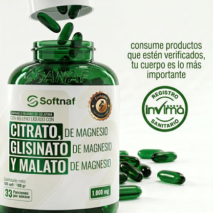Citrato, Glisinato Y Malato De Magnesio 100 Und.